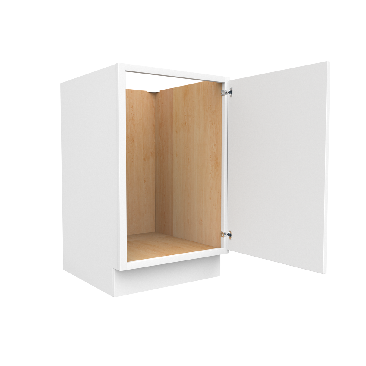 Slim Shaker Oatmeal - 21 Inch Full Height Single Door Base Cabinet - 21" Width x 34.5" Height x 24" Depth