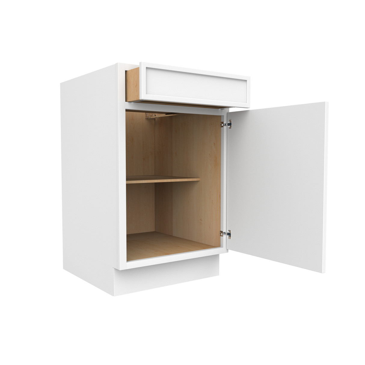 Slim Shaker Oatmeal - 21 Inch Single Door Base Cabinet - 21" Width x 34.5" Height x 24" Depth