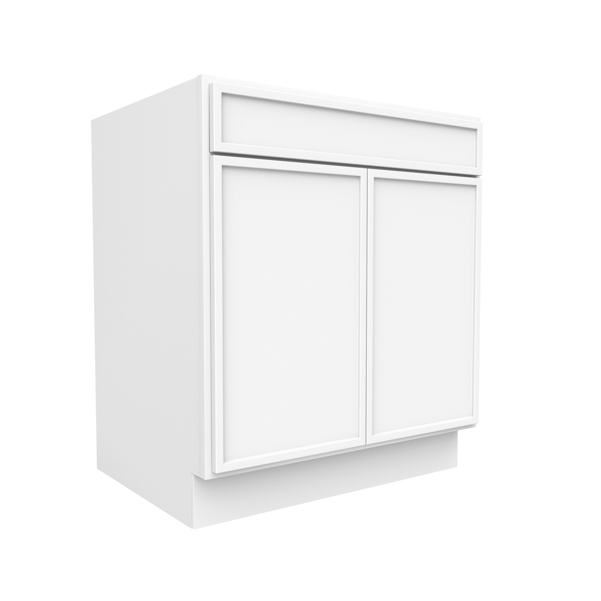 Slim Shaker Oatmeal - 30 Inch Double Door Base Cabinet - 30" Width x 34.5" Height x 24" Depth