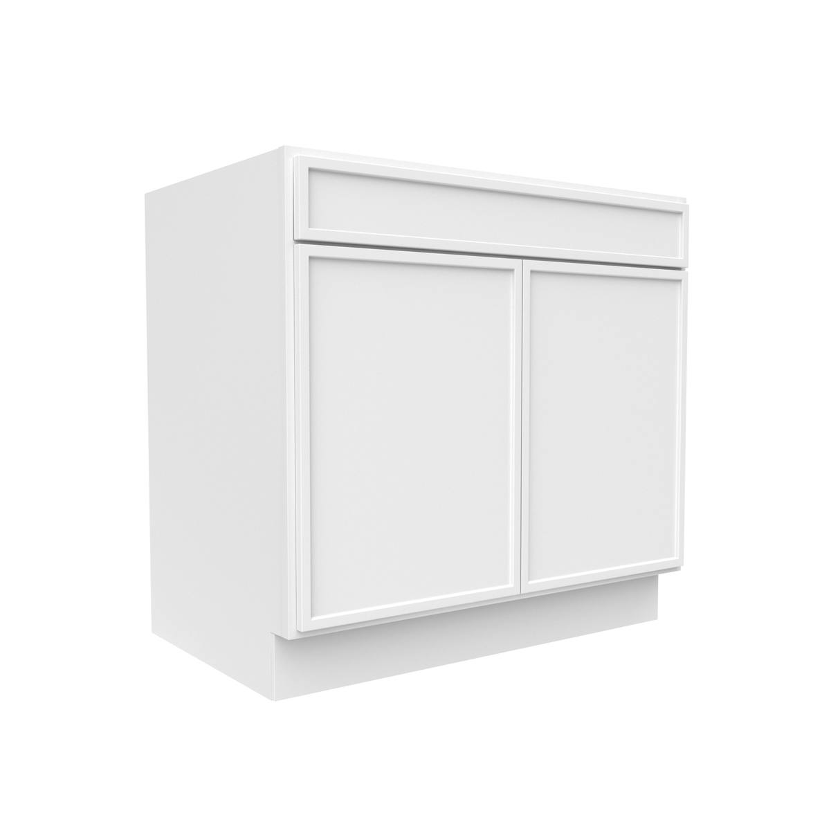 Slim Shaker Oatmeal - 36 Inch Double Door Base Cabinet - 36" Width x 34.5" Height x 24" Depth