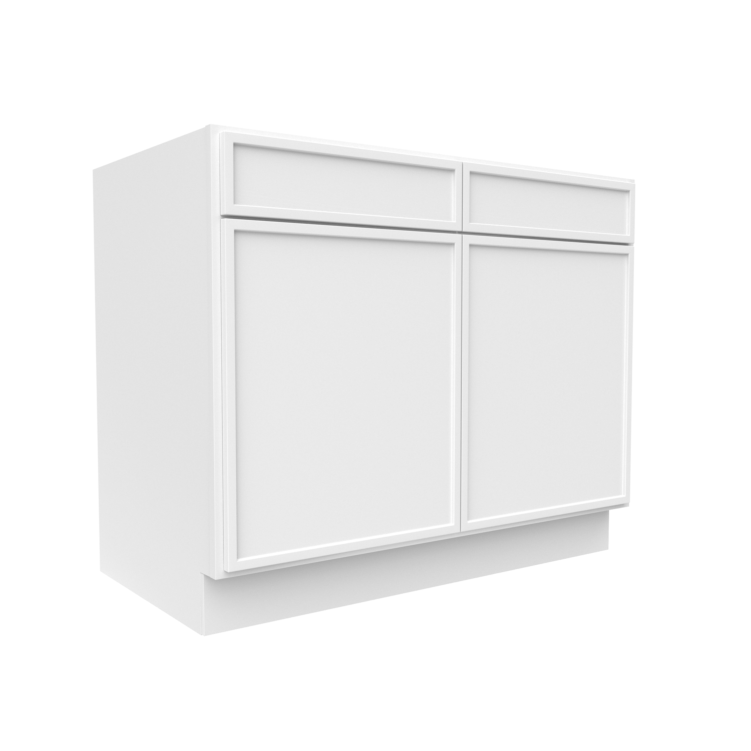 Slim Shaker Oatmeal - 42 Inch Double Door Base Cabinet - 42" Width x 34.5" Height x 24" Depth