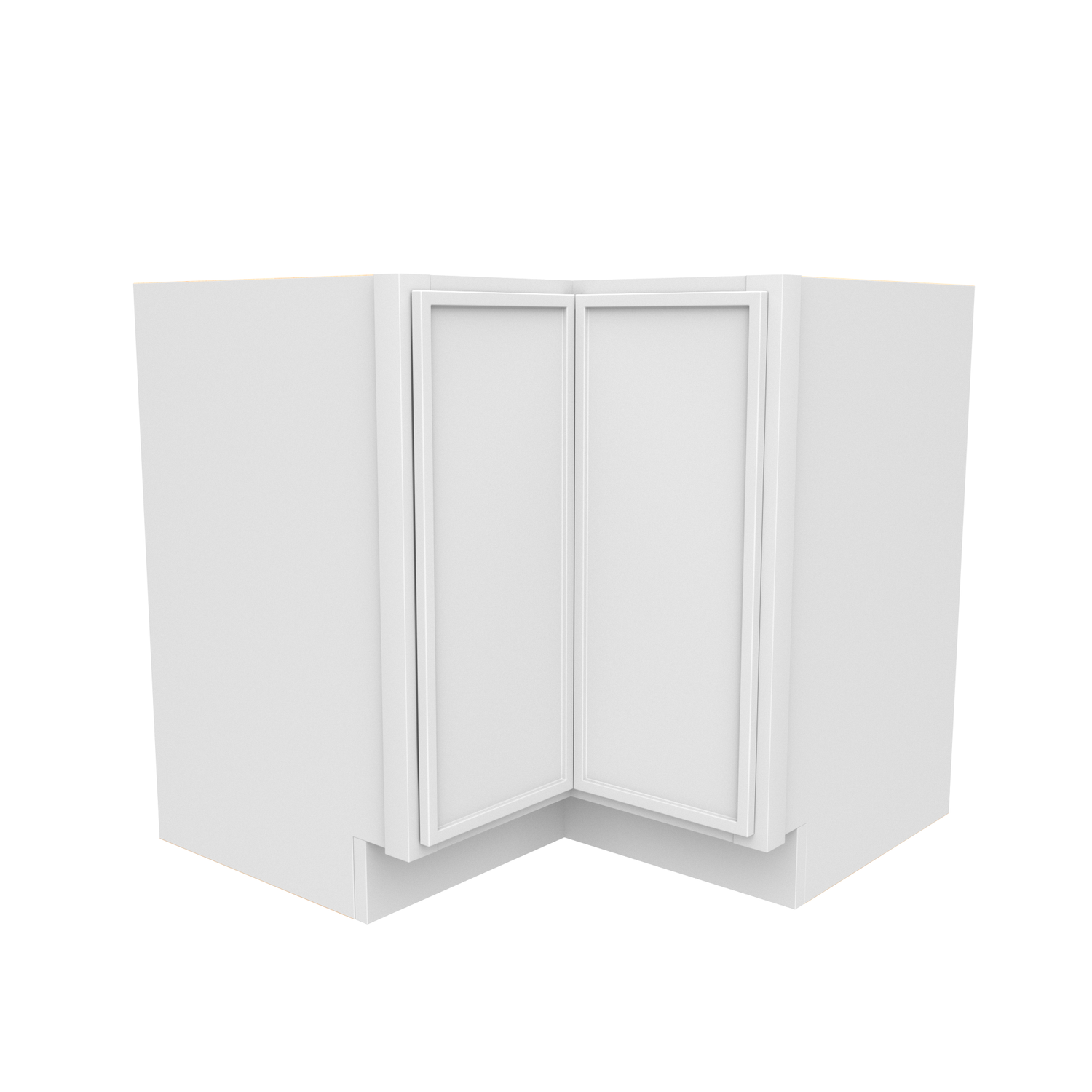 Slim Shaker Oatmeal - 36 Inch Square Corner Base Cabinet - 36" Width x 34.5" Height x 24" Depth