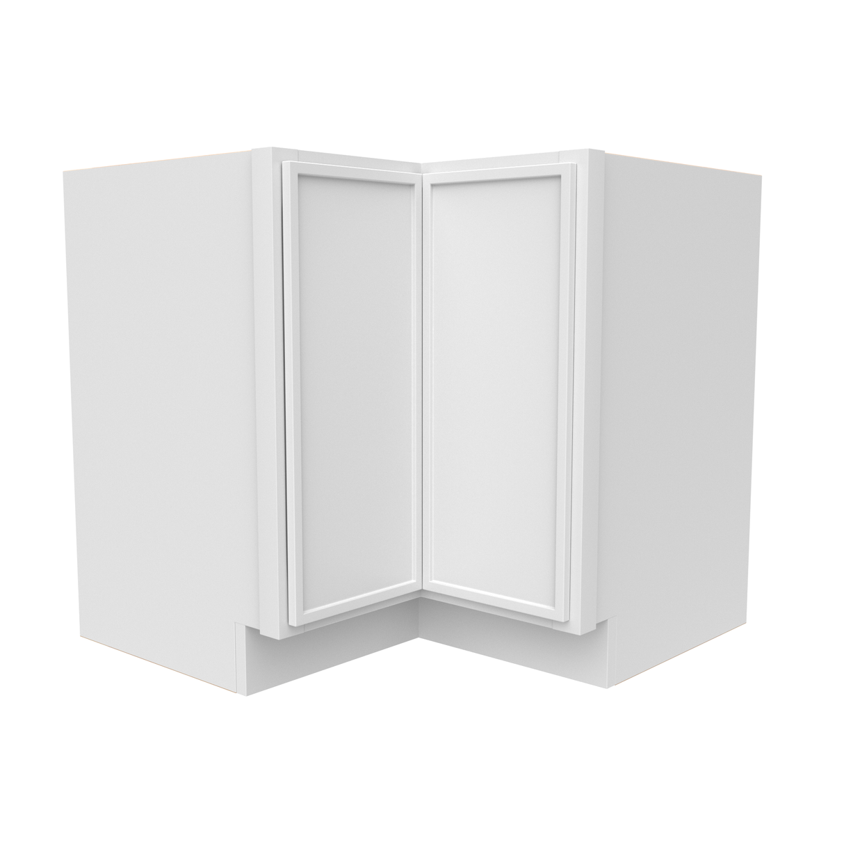 Slim Shaker Oatmeal - 36 Inch Lazy Susan Base Cabinet - 36" Width x 34.5" Height x 24" Depth
