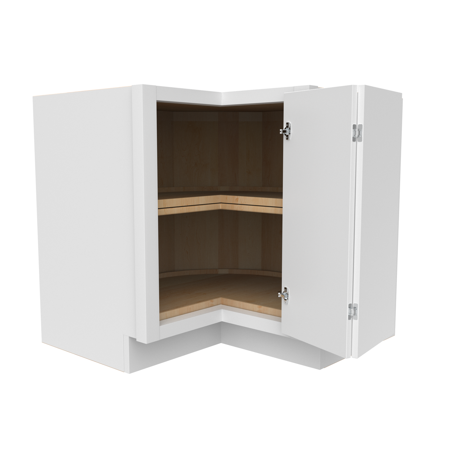Slim Shaker Oatmeal - 36 Inch Lazy Susan Base Cabinet - 36" Width x 34.5" Height x 24" Depth