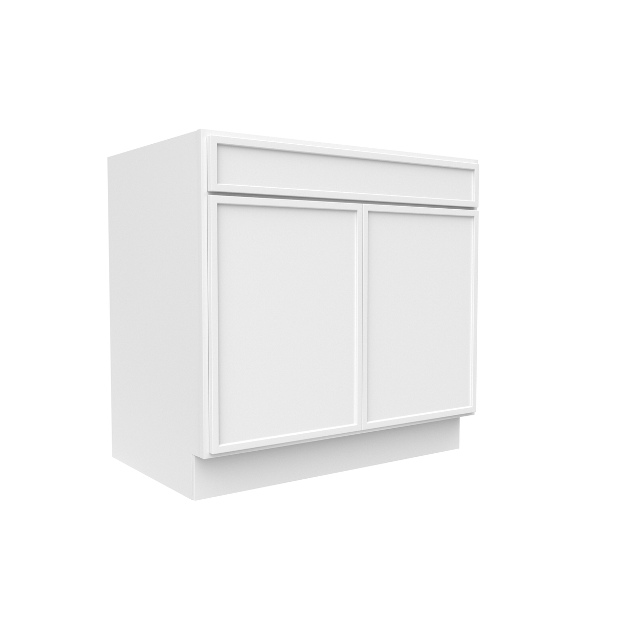 Slim Shaker Oatmeal - 36 Inch Sink Base Cabinet - 36" Width x 34.5" Height x 24" Depth