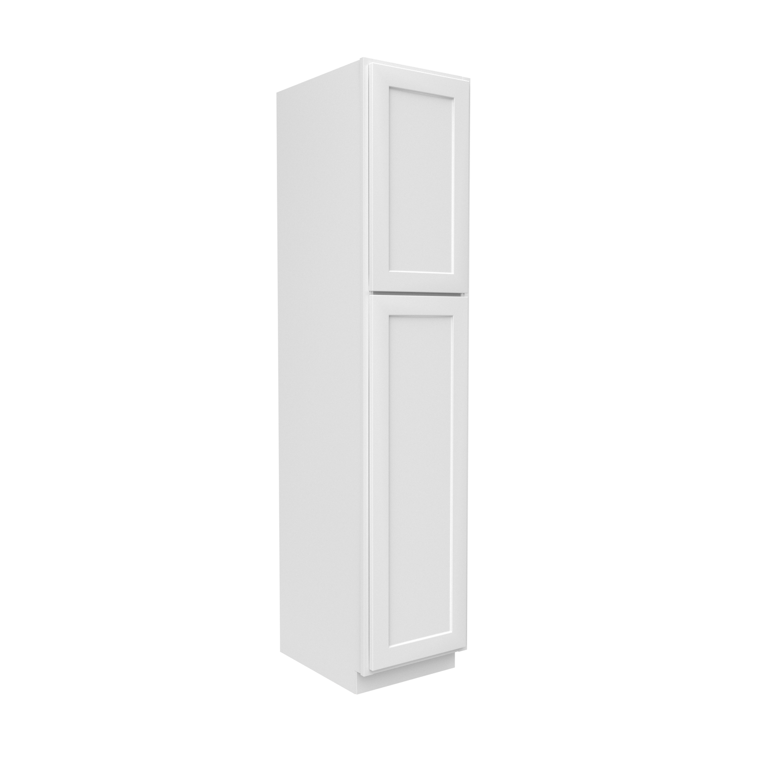Slim Shaker Oatmeal - 18 Inch Single Door Pantry Tall Cabinet - 18" Width x 84" Height x 24" Depth
