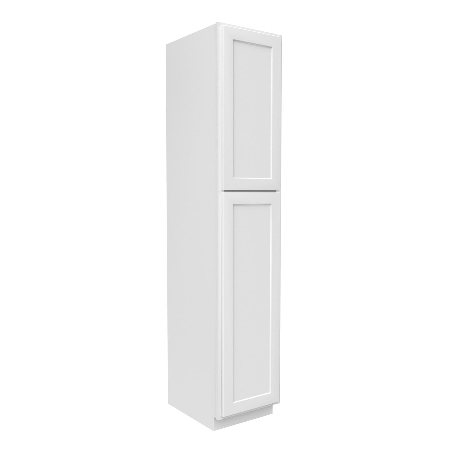 Slim Shaker Oatmeal - 18 Inch Single Door Pantry Tall Cabinet - 18" Width x 90" Height x 24" Depth