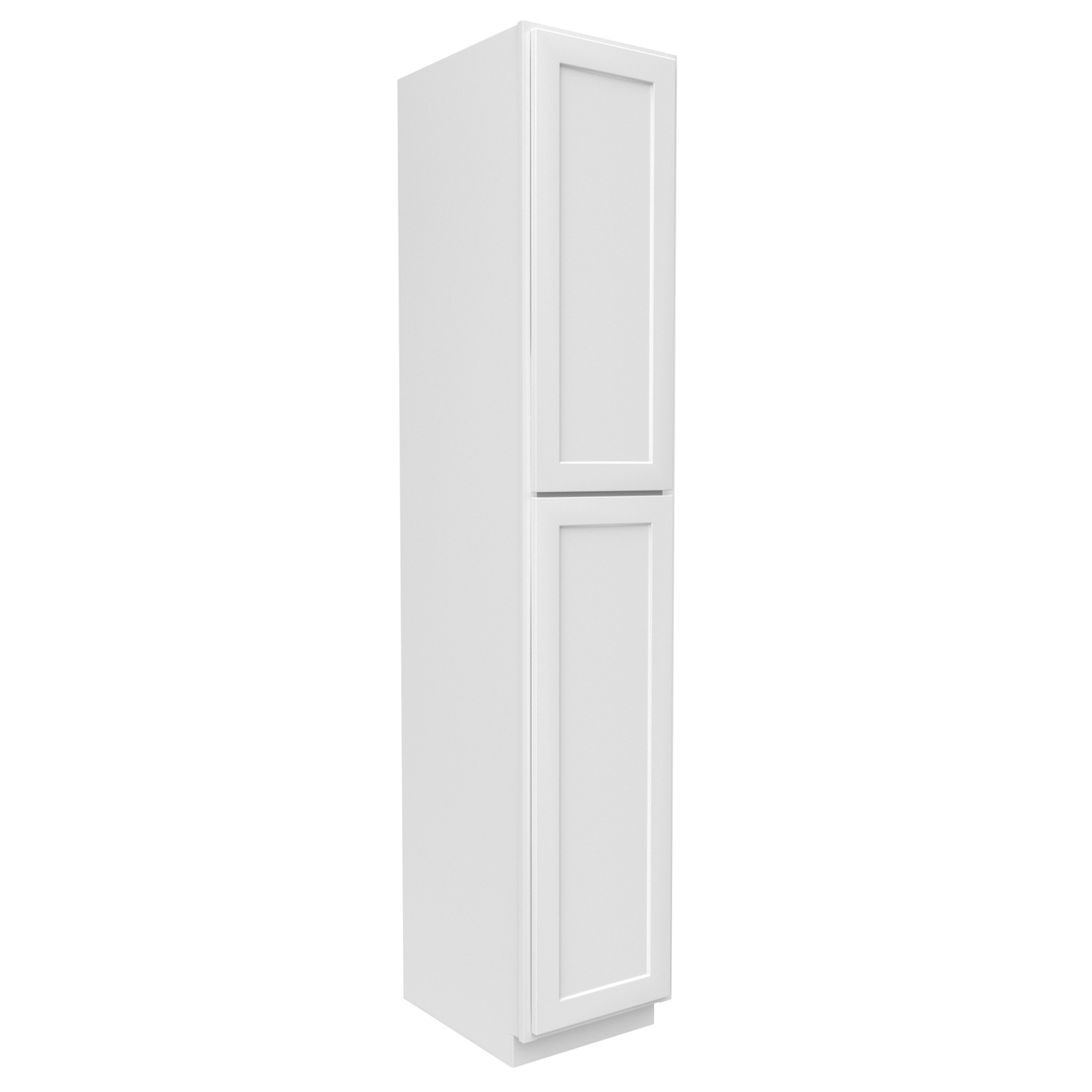 Slim Shaker Oatmeal - 18 Inch Single Door Pantry Tall Cabinet - 18" Width x 96" Height x 24" Depth