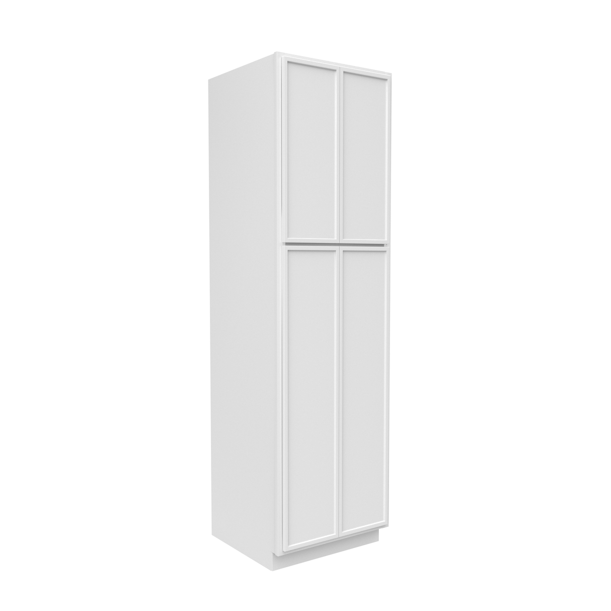 Slim Shaker Oatmeal - 24 Inch Double Door Pantry Tall Cabinet - 24" Width x 84" Height x 24" Depth