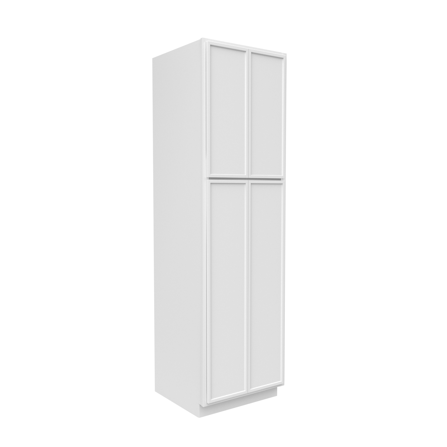 Slim Shaker Oatmeal - 24 Inch Double Door Pantry Tall Cabinet - 24" Width x 84" Height x 24" Depth