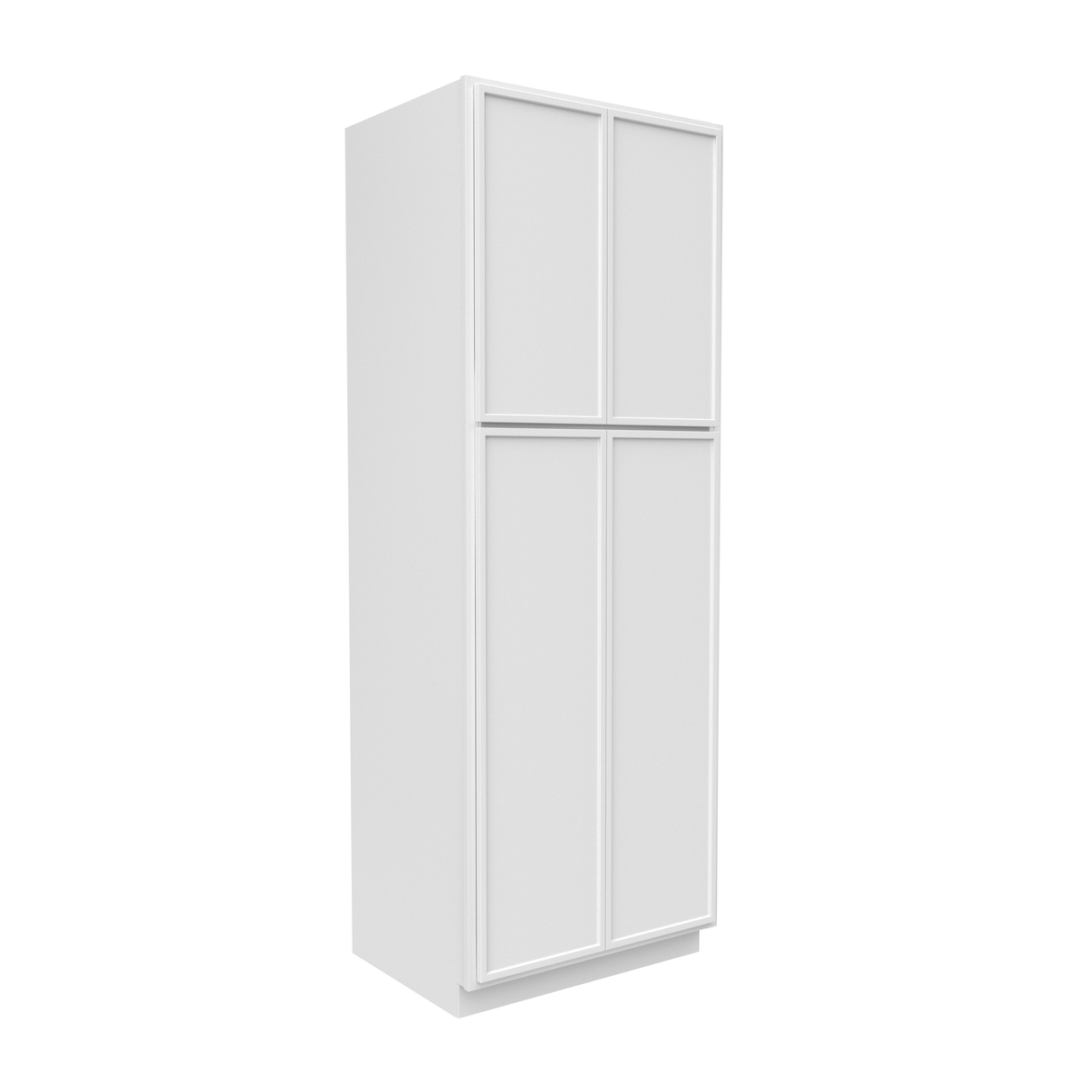 Slim Shaker Oatmeal - 30 Inch Double Door Pantry Tall Cabinet - 30" Width x 84" Height x 24" Depth