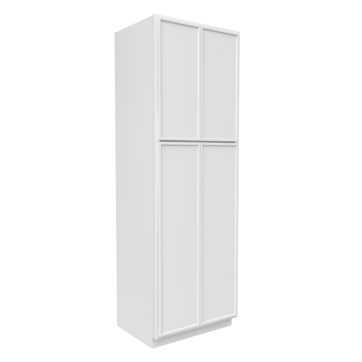 Slim Shaker Oatmeal - 30 Inch Double Door Pantry Tall Cabinet - 30" Width x 90" Height x 24" Depth