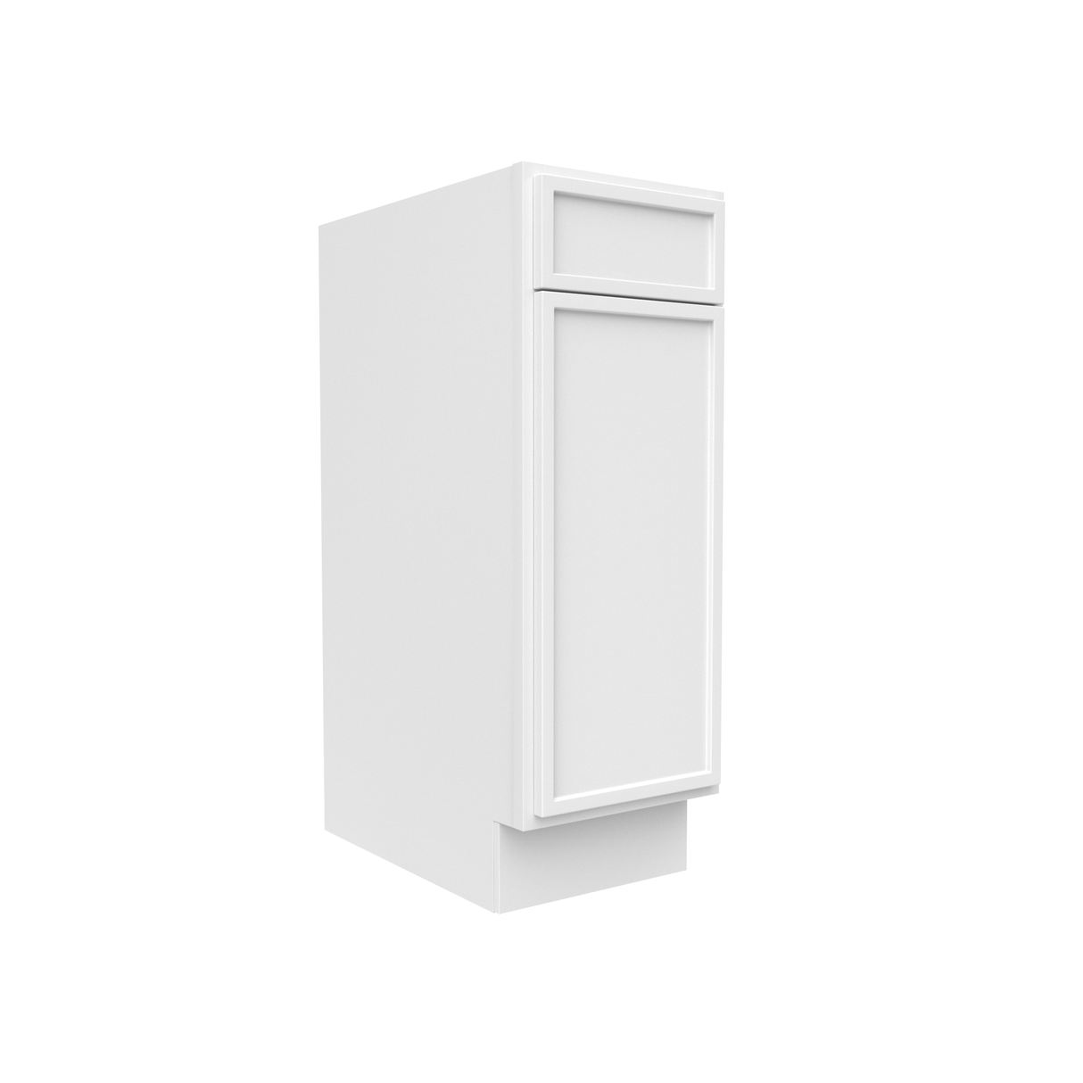 Slim Shaker Oatmeal - 12 Inch Vanity Base Cabinet - 12" Width x 34.5" Height x 21" Depth