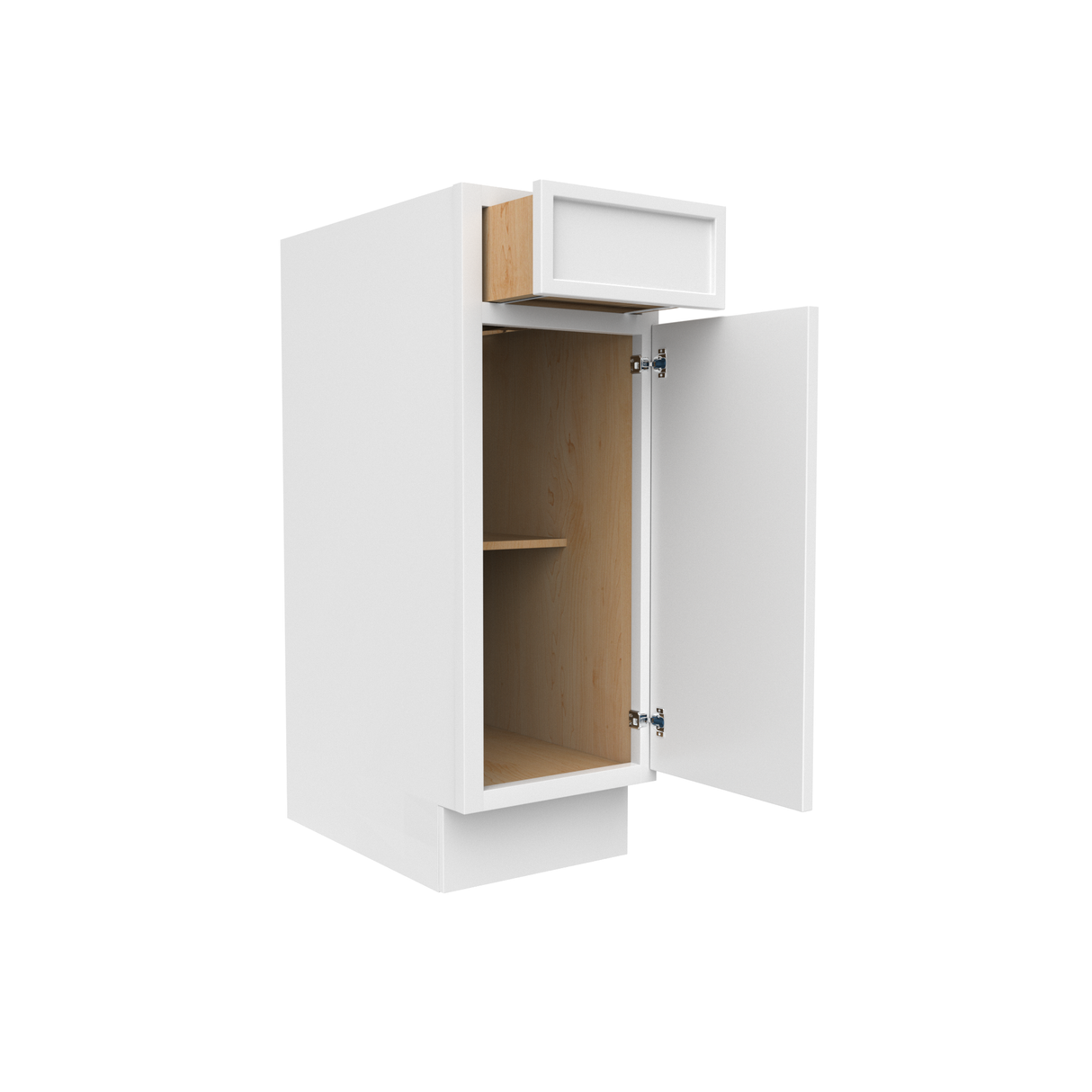 Slim Shaker Oatmeal - 12 Inch Vanity Base Cabinet - 12" Width x 34.5" Height x 21" Depth