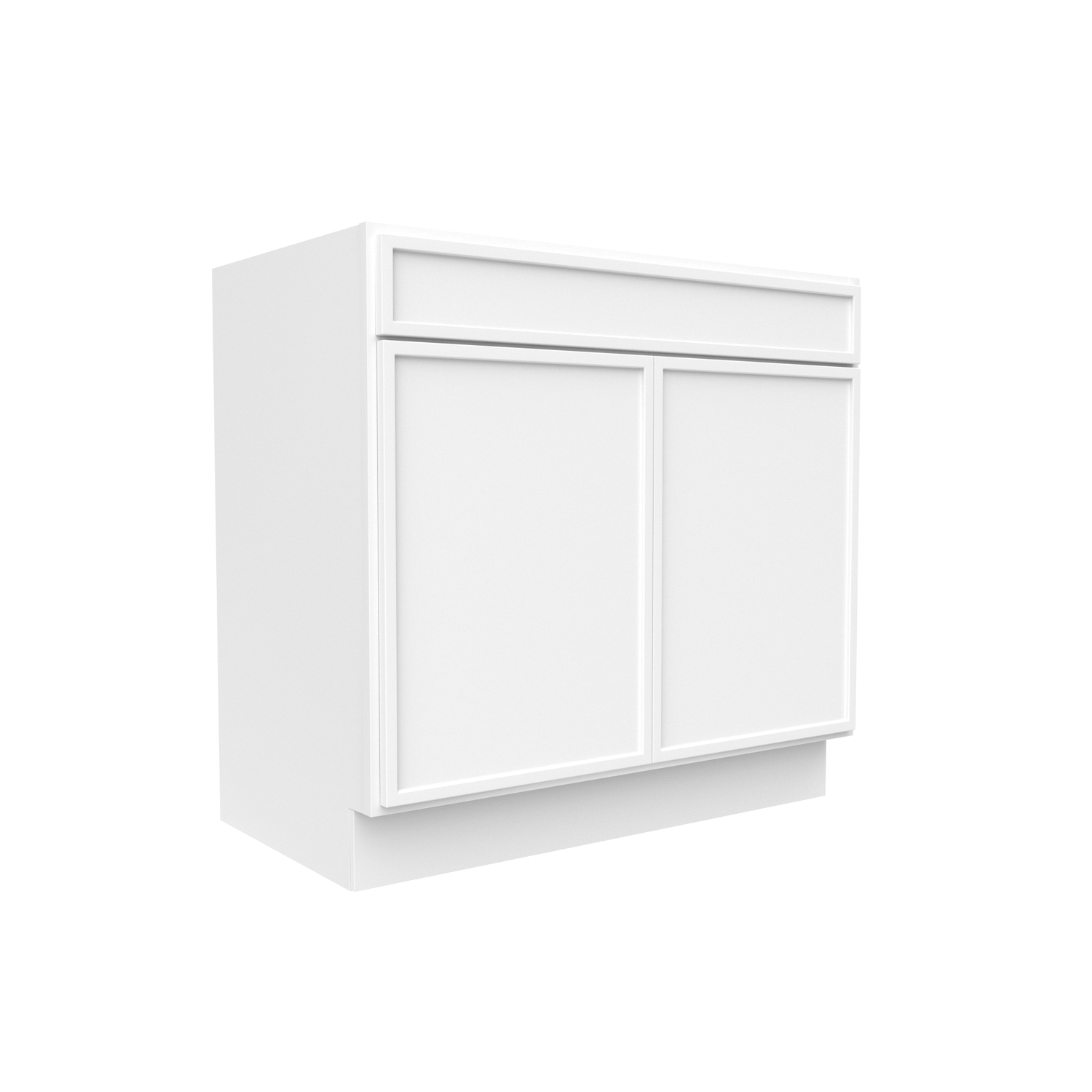 Slim Shaker Oatmeal - 36 Inch Vanity Sink Base Cabinet - 36" Width x 34.5" Height x 21" Depth