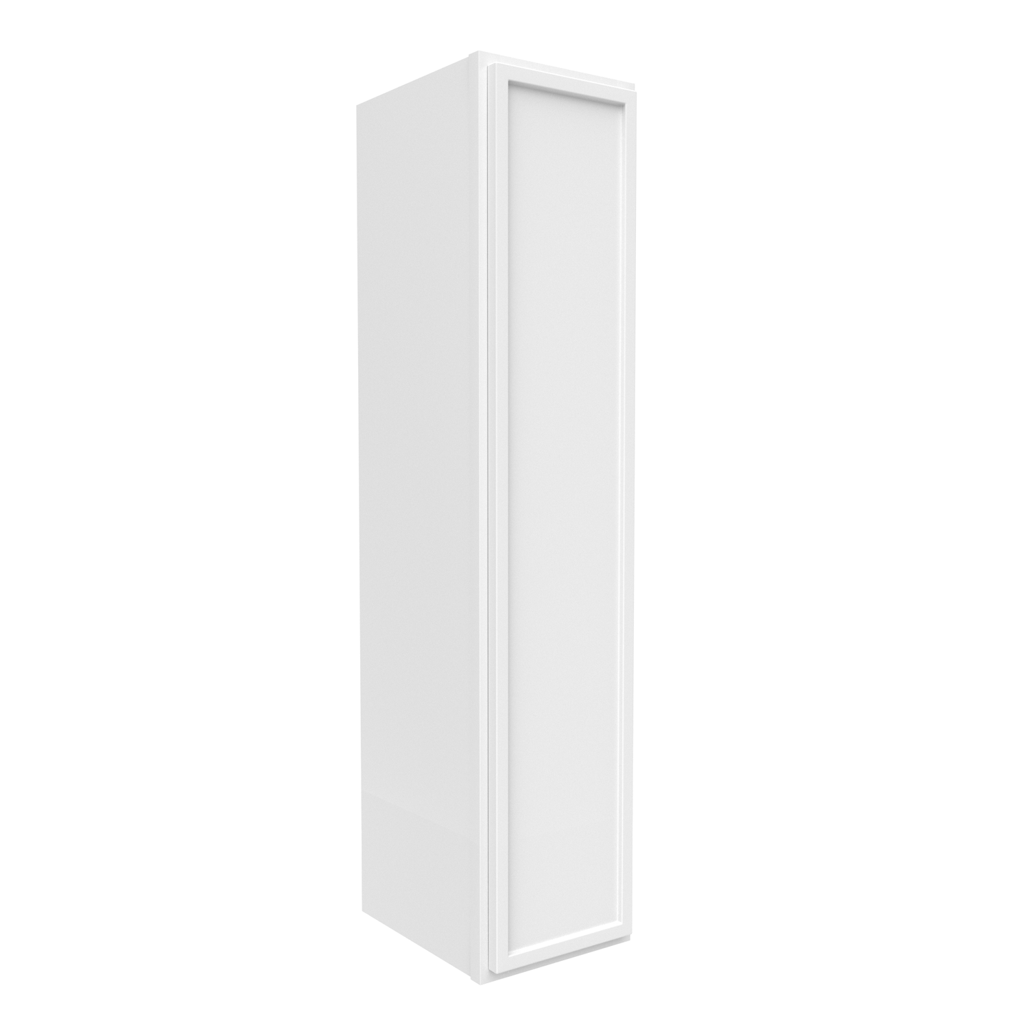 Slim Shaker Oatmeal - 9 Inch Height Single Door Wall Cabinet - 09" Width x 42" Height x 12" Depth