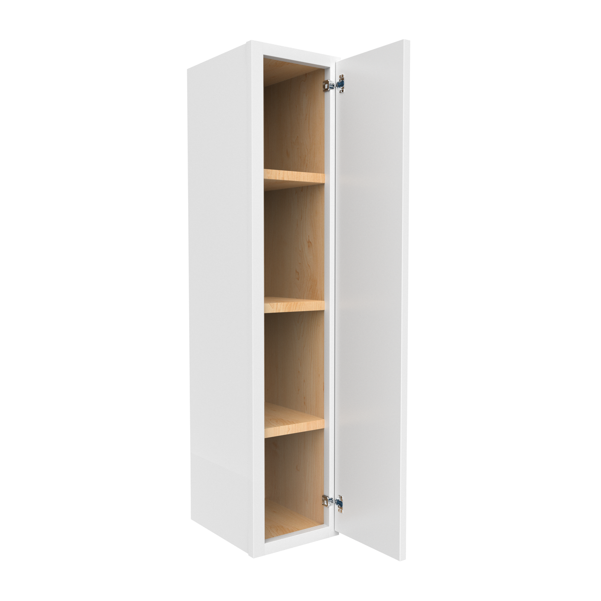 Slim Shaker Oatmeal - 9 Inch Height Single Door Wall Cabinet - 09" Width x 42" Height x 12" Depth