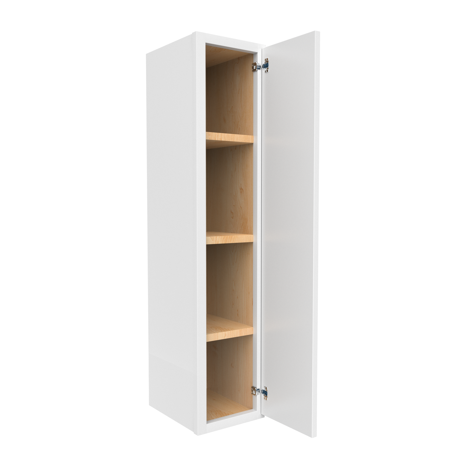 Slim Shaker Oatmeal - 9 Inch Height Single Door Wall Cabinet - 09" Width x 42" Height x 12" Depth