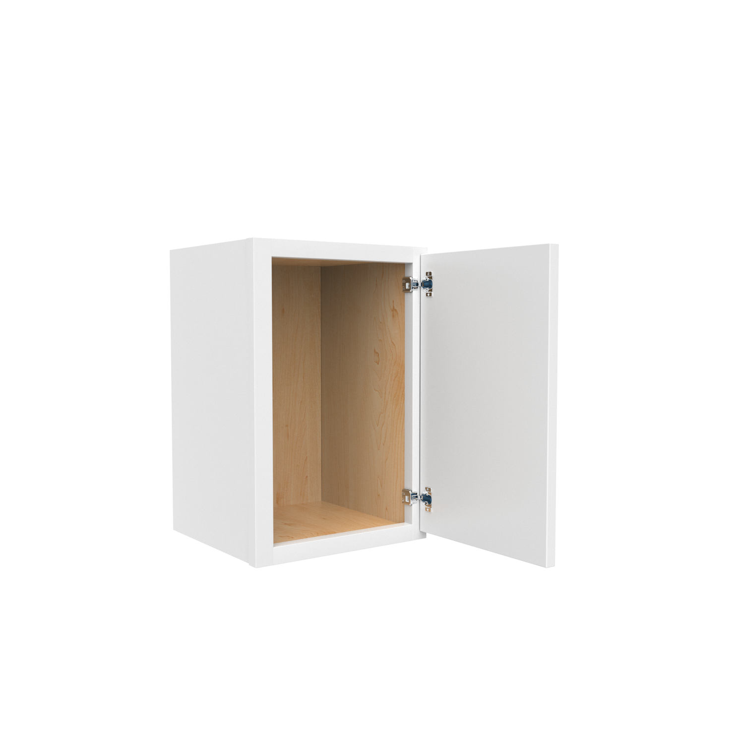 Slim Shaker Oatmeal - 12 Inch Height Single Door Wall Cabinet - 12" Width x 18" Height x 12" Depth