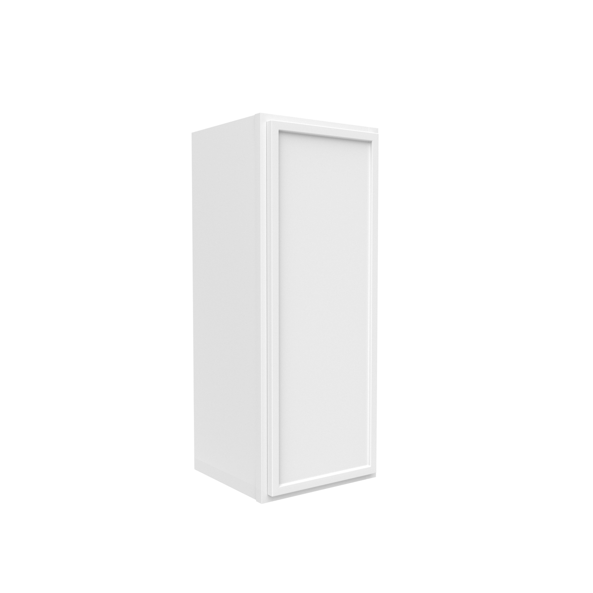 Slim Shaker Oatmeal - 12 Inch Height Single Door Wall Cabinet - 12" Width x 30" Height x 12" Depth