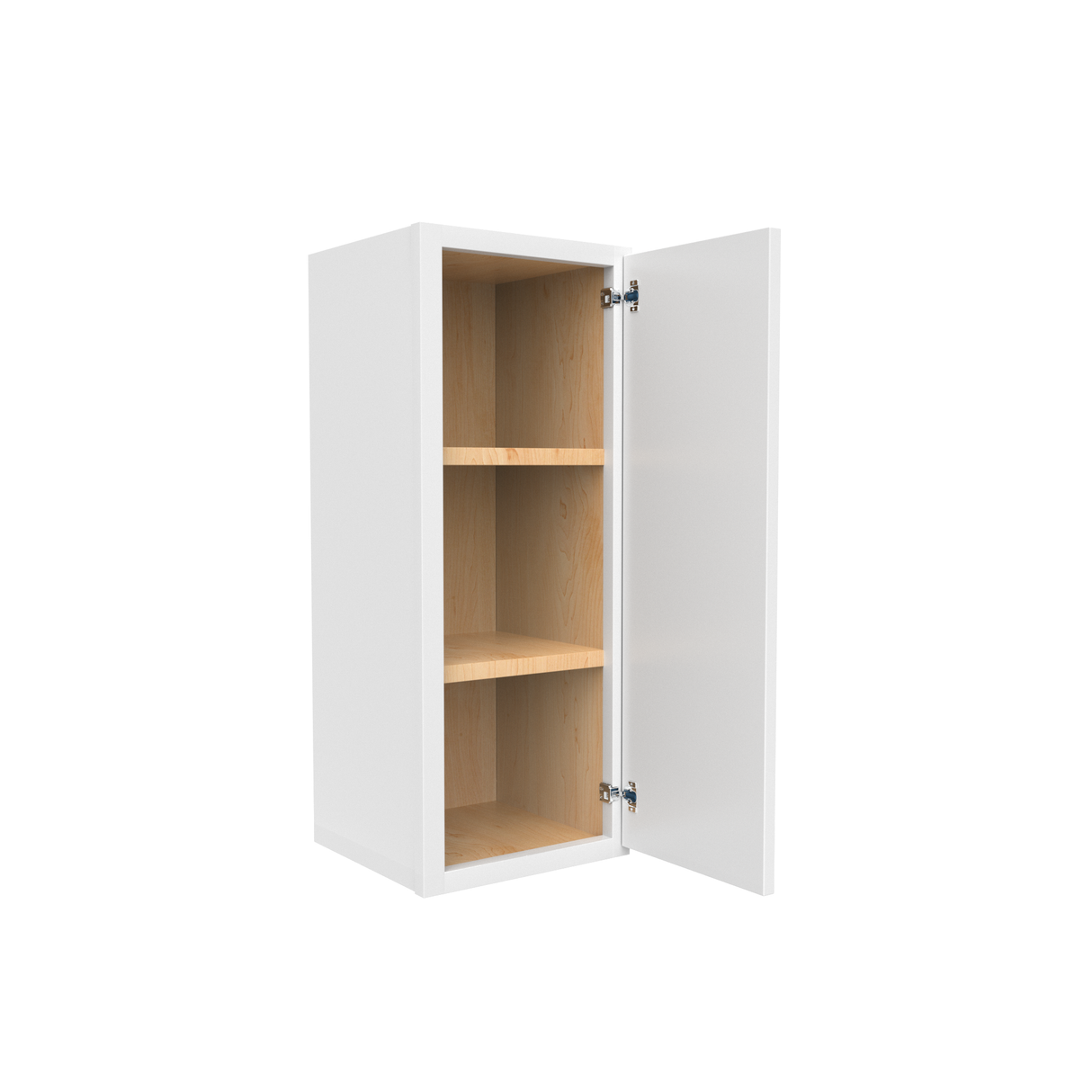 Slim Shaker Oatmeal - 12 Inch Height Single Door Wall Cabinet - 12" Width x 30" Height x 12" Depth