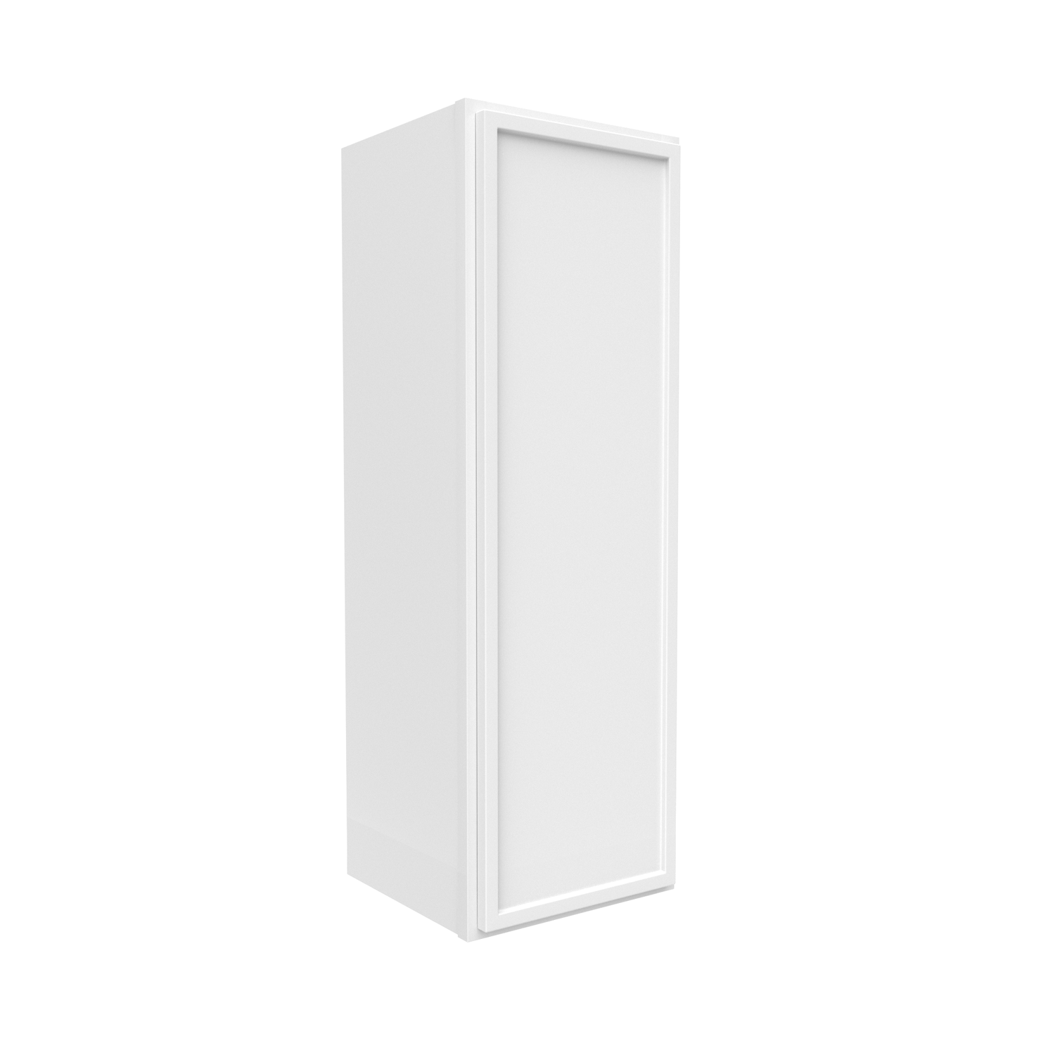Slim Shaker Oatmeal - 12 Inch Height Single Door Wall Cabinet - 12" Width x 36" Height x 12" Depth