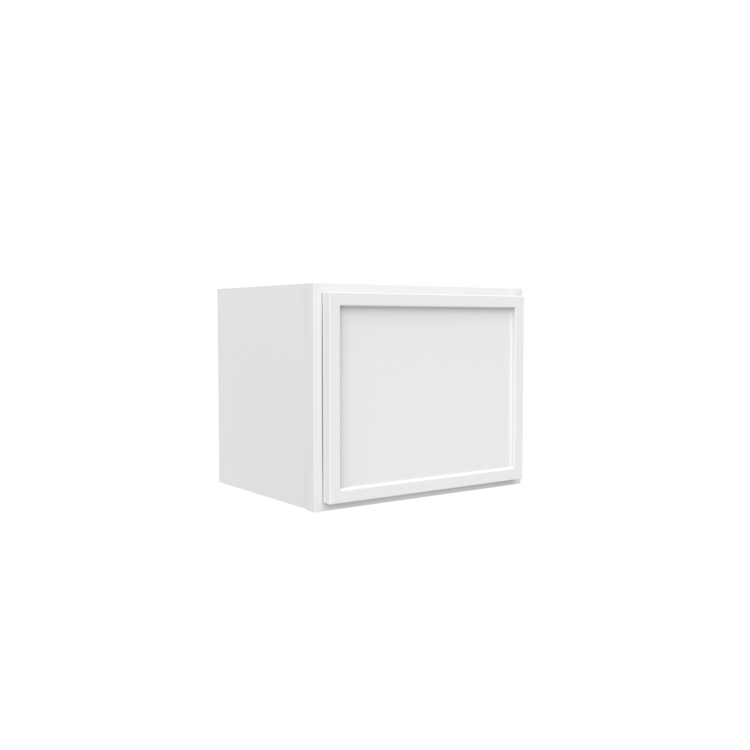 RTA - Slim Shaker Oatmeal - 12"Height Single Door Wall Cabinets - 15"W x 12"H x 12"D