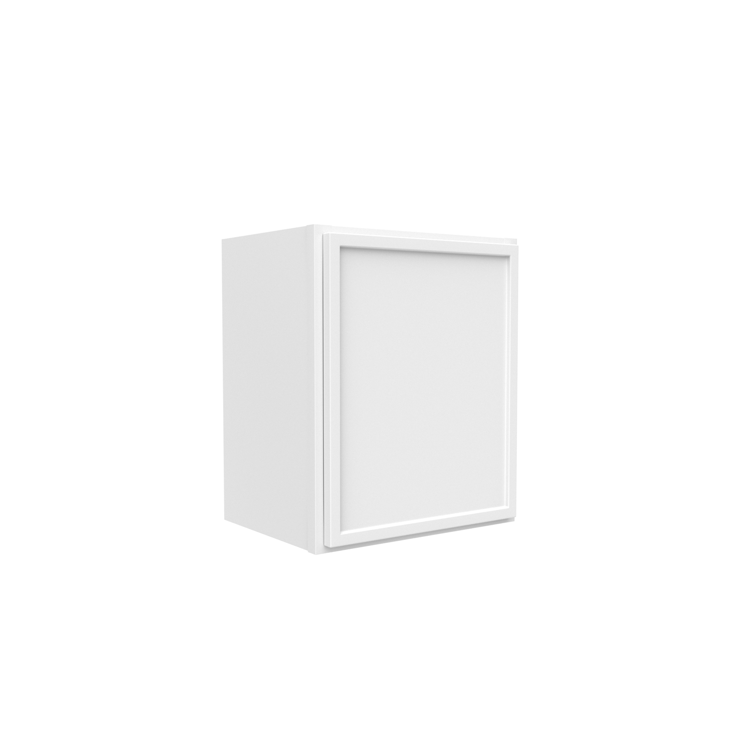 Slim Shaker Oatmeal - 15 Inch Height Single Door Wall Cabinet - 15" Width x 18" Height x 12" Depth