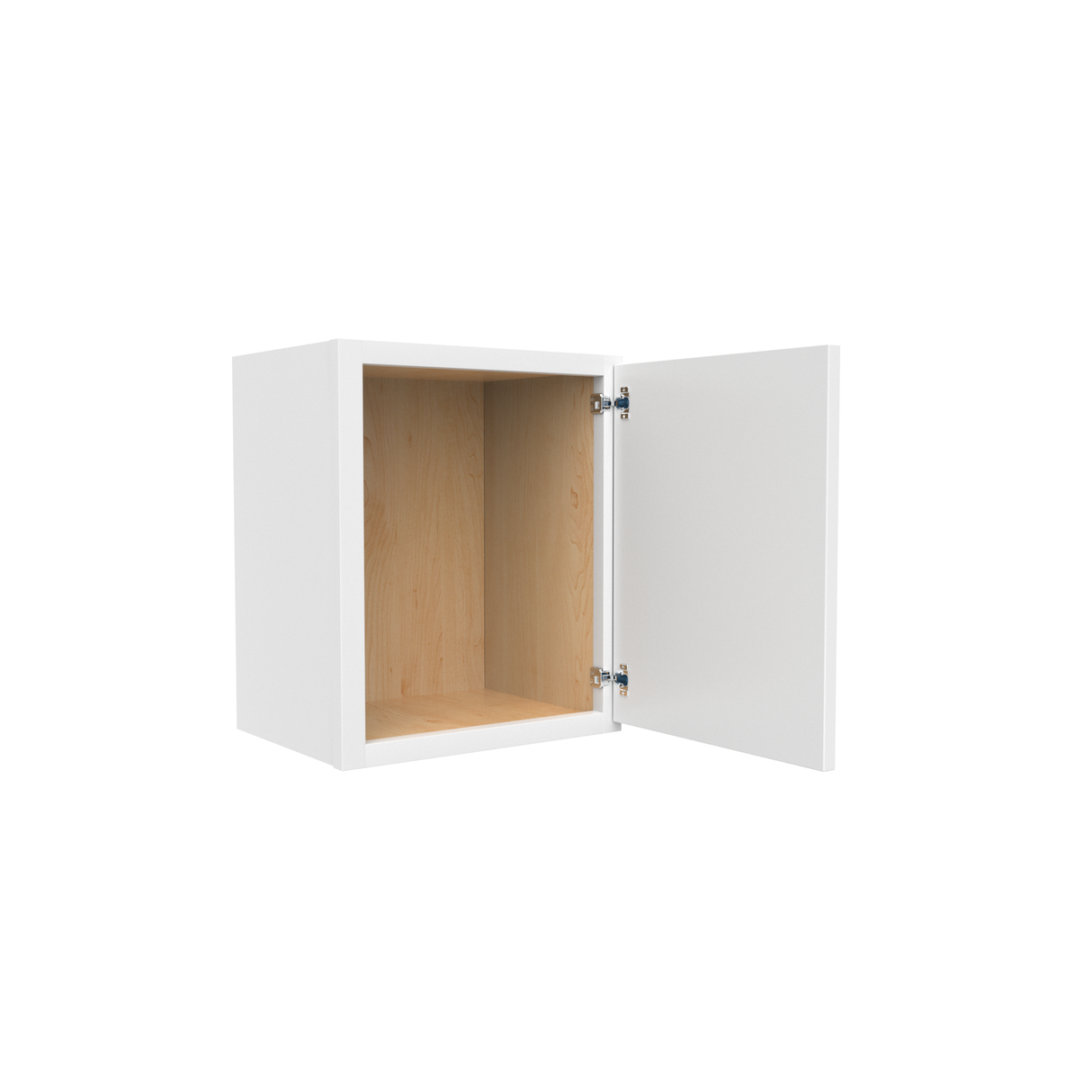 Slim Shaker Oatmeal - 15 Inch Height Single Door Wall Cabinet - 15" Width x 18" Height x 12" Depth