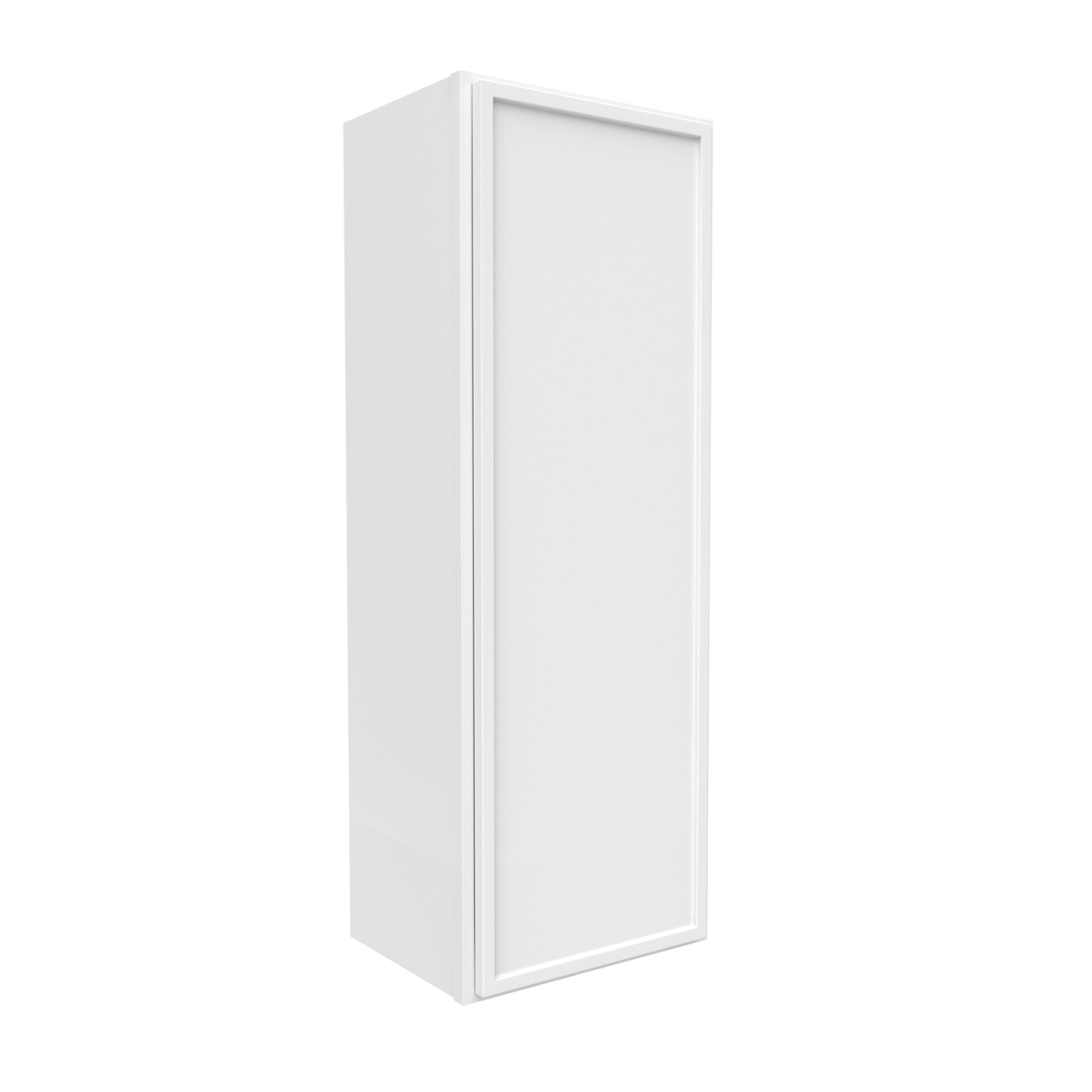 Slim Shaker Oatmeal - 15 Inch Height Single Door Wall Cabinet - 15" Width x 42" Height x 12" Depth
