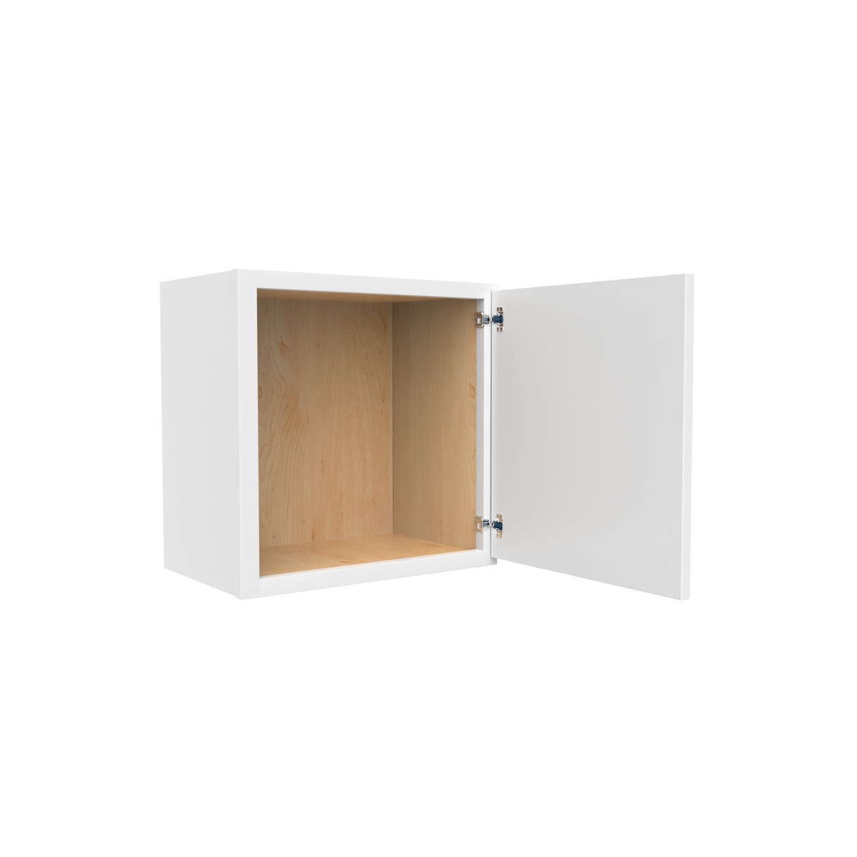Slim Shaker Oatmeal - 18 Inch Height Single Door Wall Cabinet - 18" Width x 18" Height x 12" Depth