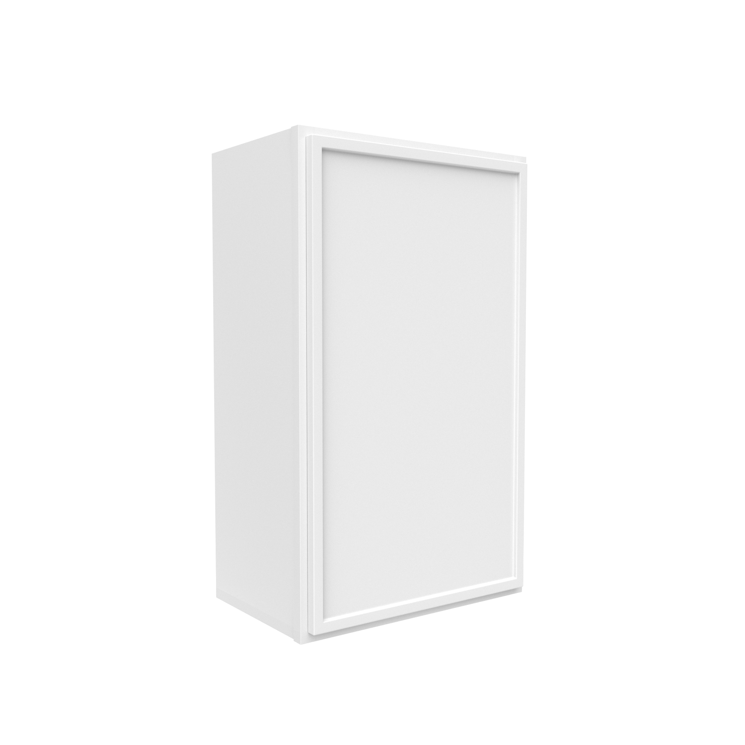Slim Shaker Oatmeal - 18 Inch Height Single Door Wall Cabinet - 18" Width x 30" Height x 12" Depth