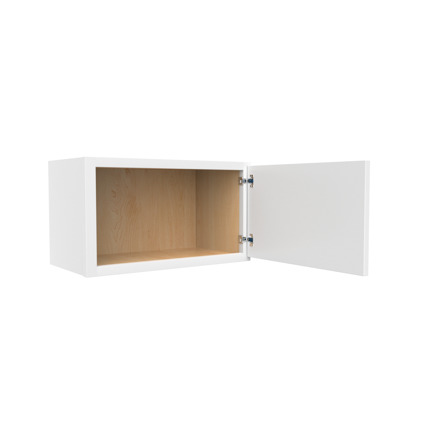 RTA - Slim Shaker Oatmeal - Single Door Wall Cabinets - 21"W x 12"H x 12"D