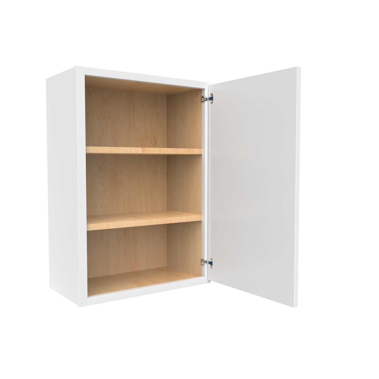 Slim Shaker Oatmeal - 21 Inch Height Single Door Wall Cabinet - 21" Width x 30" Height x 12" Depth