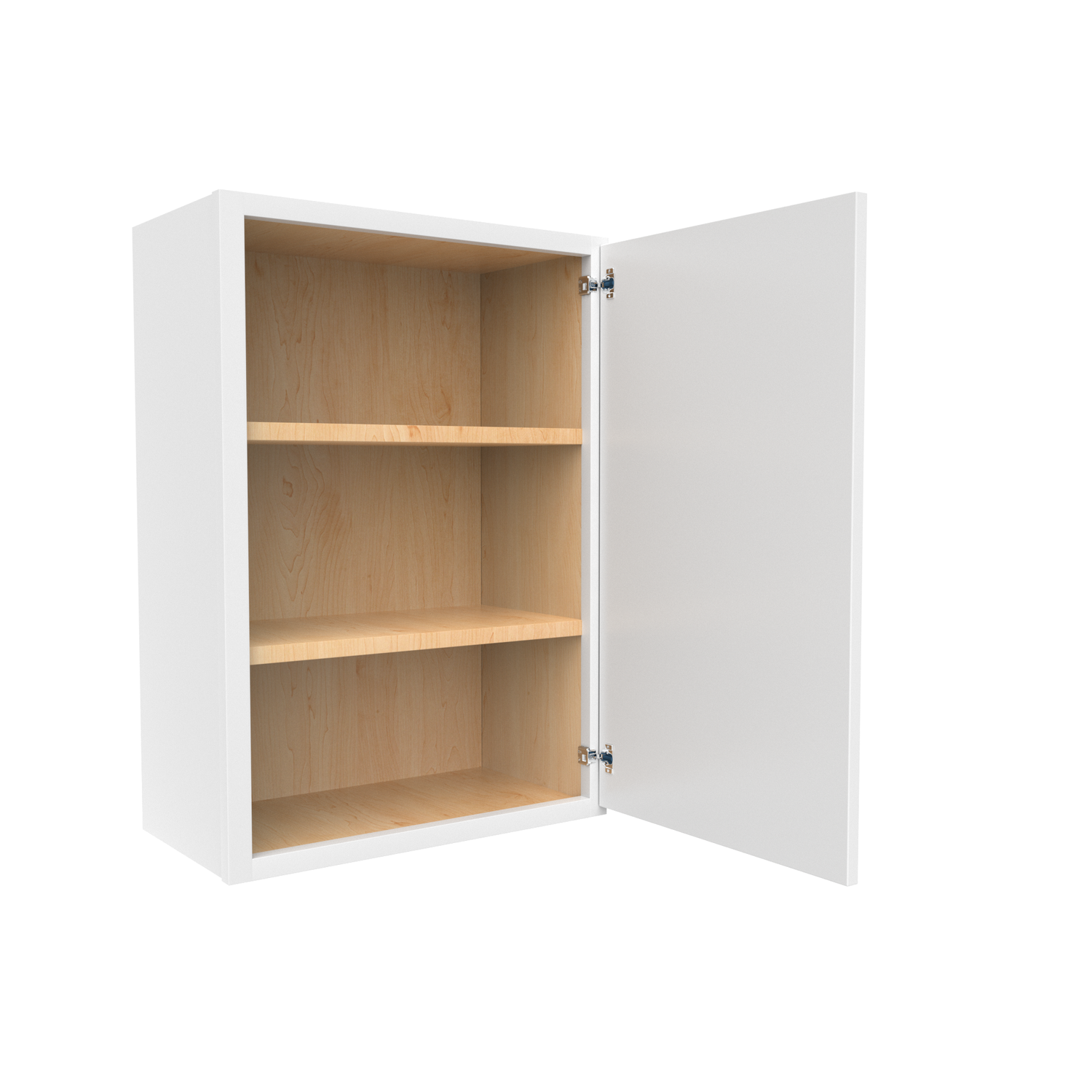 Slim Shaker Oatmeal - 21 Inch Height Single Door Wall Cabinet - 21" Width x 30" Height x 12" Depth