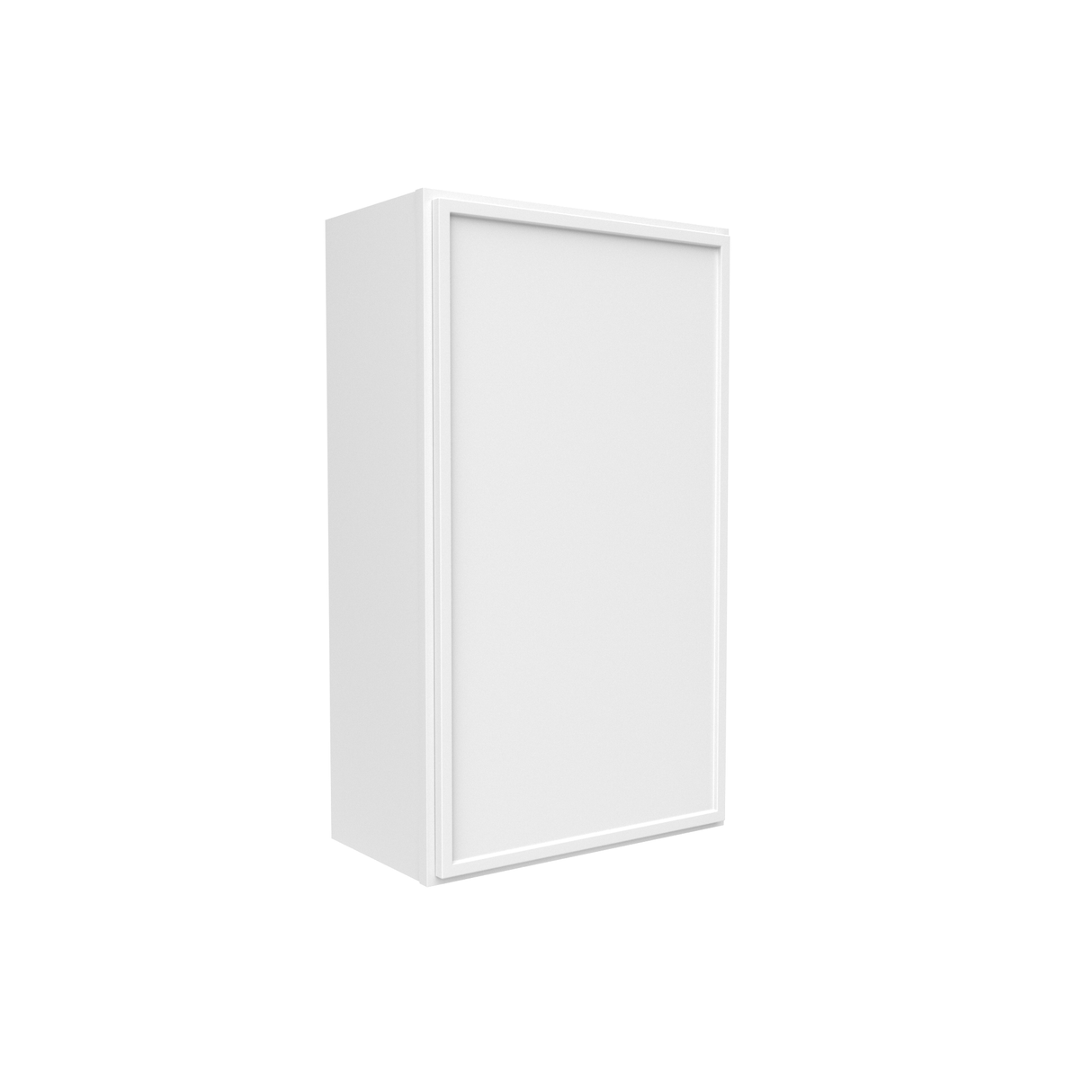 Slim Shaker Oatmeal - 21 Inch Height Single Door Wall Cabinet - 21" Width x 36" Height x 12" Depth