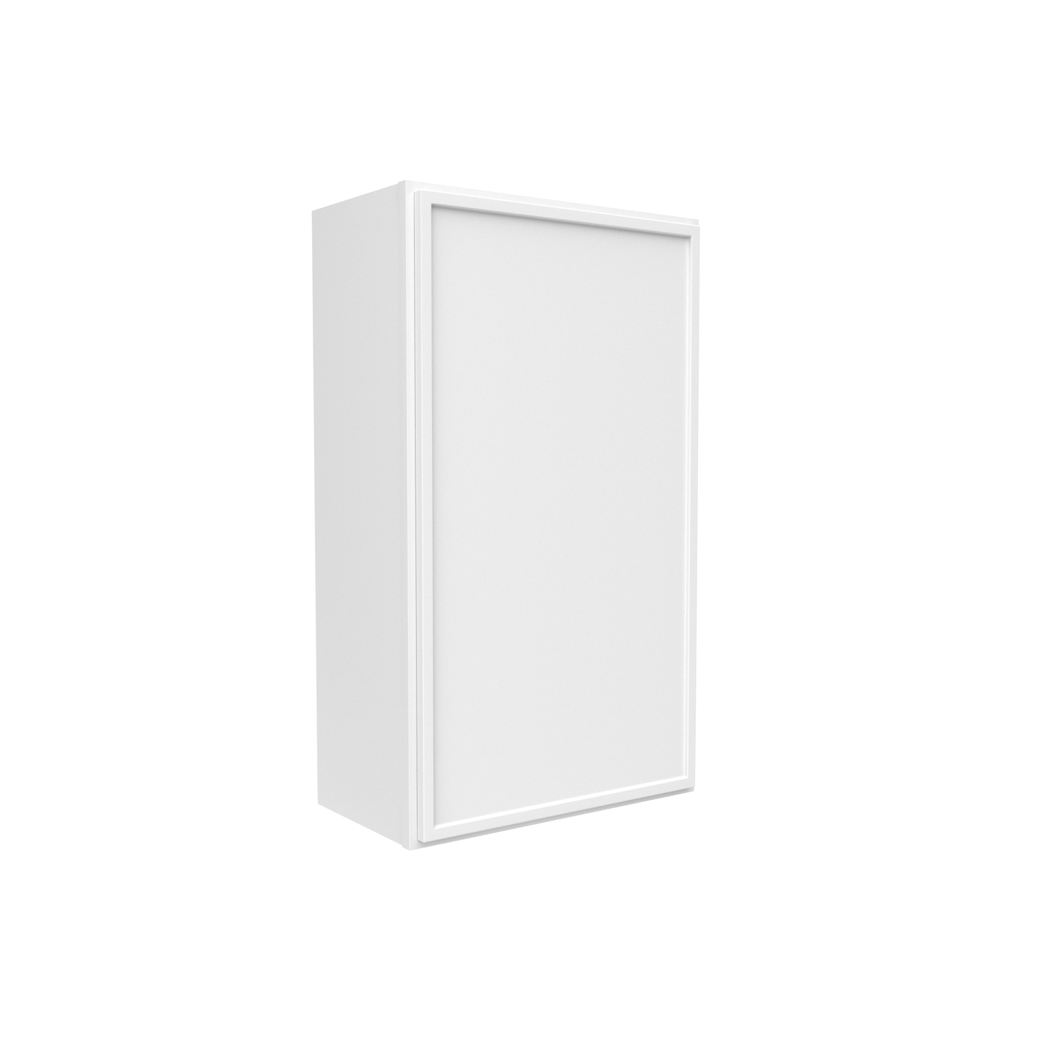 Slim Shaker Oatmeal - 21 Inch Height Single Door Wall Cabinet - 21" Width x 36" Height x 12" Depth