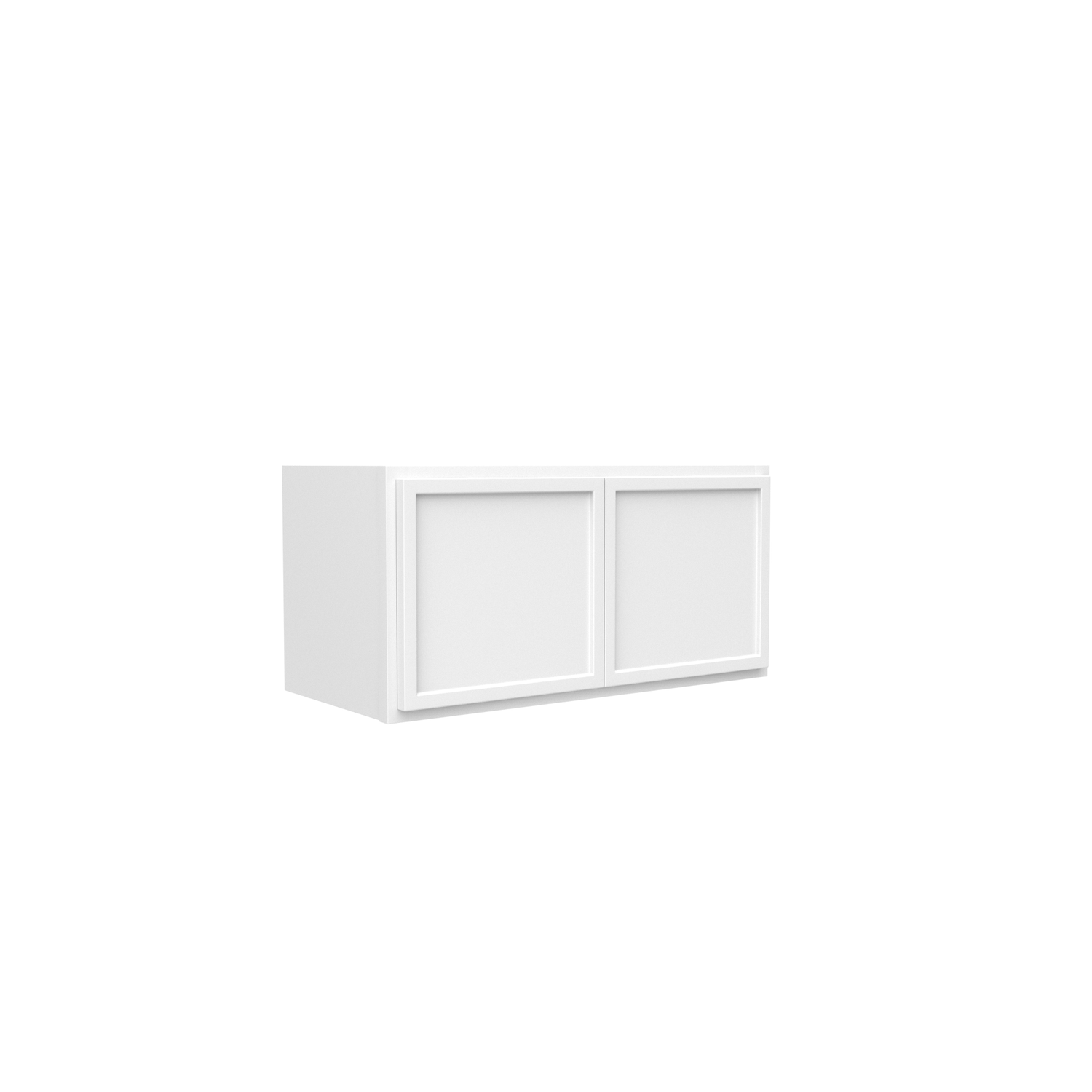 RTA - Slim Shaker Oatmeal - 12"Height Single Door Wall Cabinets - 24"W x 12"H x 12"D