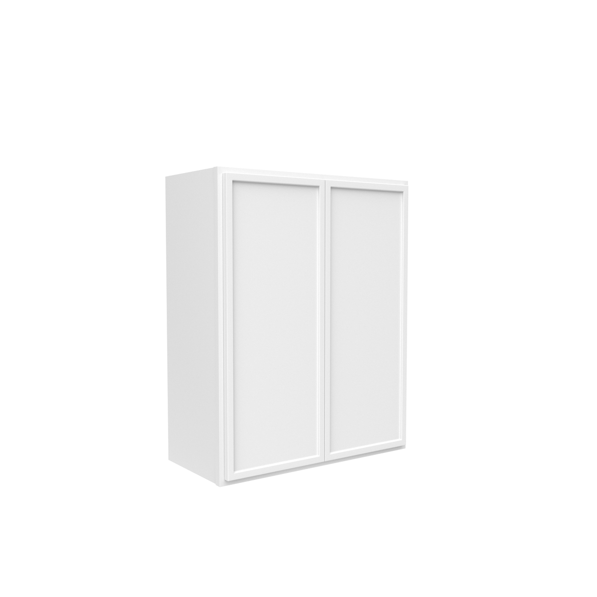 Slim Shaker Oatmeal - 24 Inch Height Double Door Wall Cabinet - 24" Width x 30" Height x 12" Depth