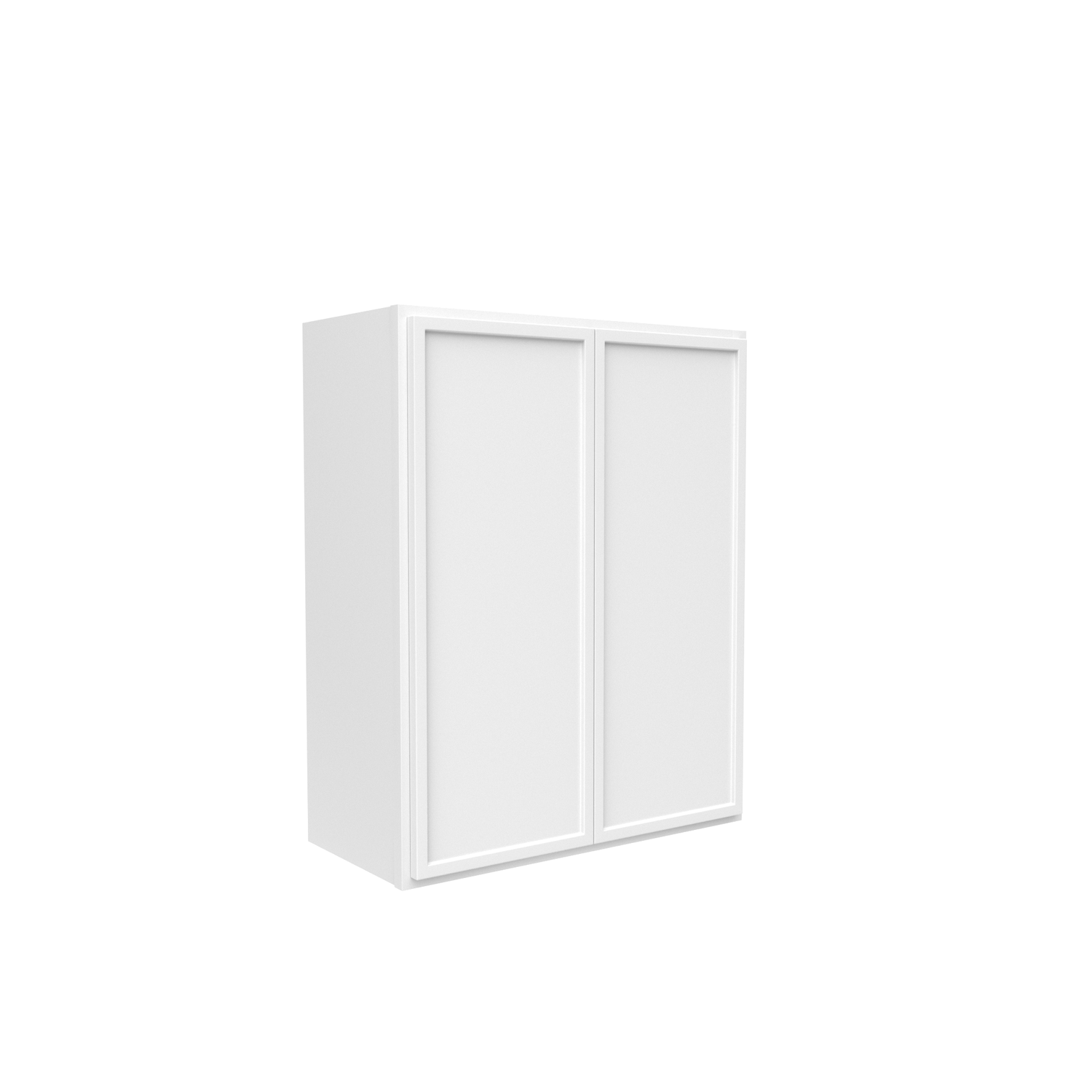 Slim Shaker Oatmeal - 24 Inch Height Double Door Wall Cabinet - 24" Width x 30" Height x 12" Depth