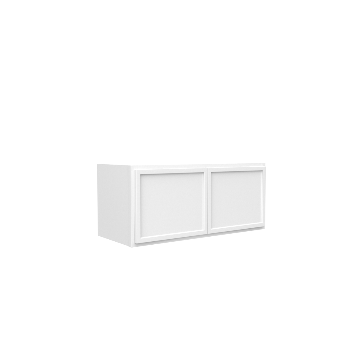 RTA - Slim Shaker Oatmeal - Double Door Wall Cabinets - 27"W x 12"H x 12"D