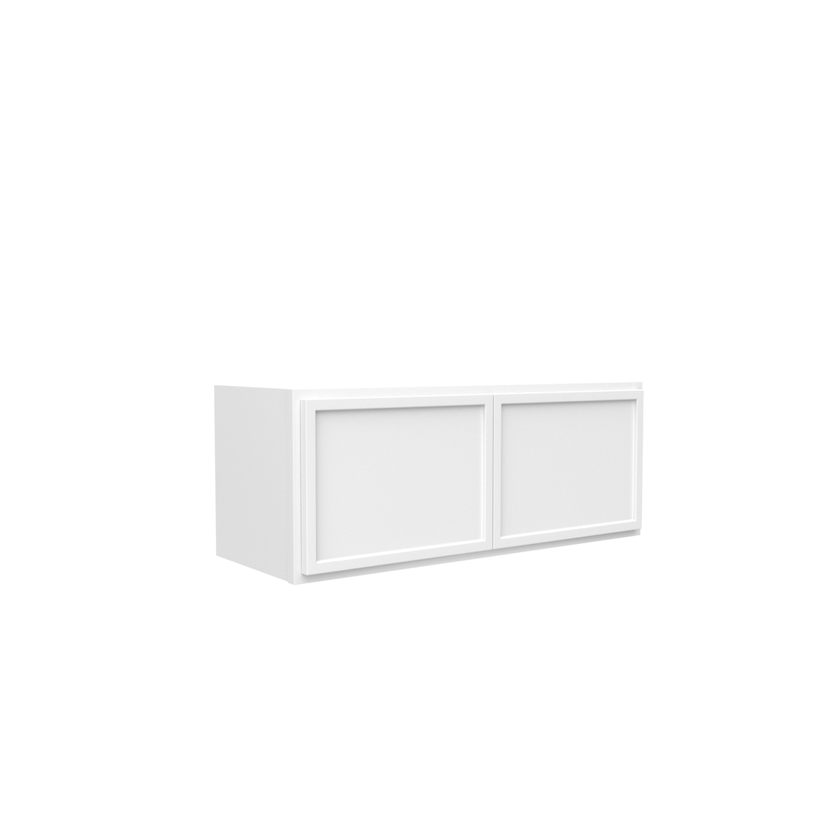 Slim Shaker Oatmeal - 30 Inch Height Double Door Wall Cabinet - 30" Width x 12" Height x 12" Depth