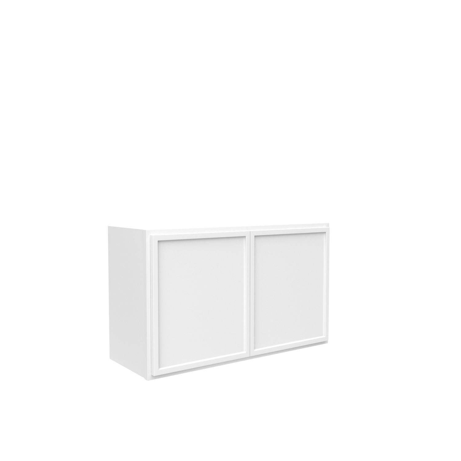 Slim Shaker Oatmeal - 30 Inch Height Double Door Wall Cabinet - 30" Width x 18" Height x 12" Depth