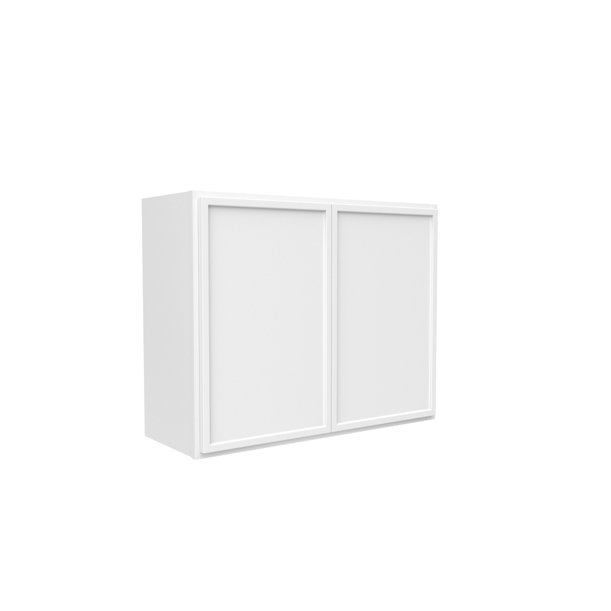 Slim Shaker Oatmeal - 30 Inch Height Double Door Wall Cabinet - 30" Width x 24" Height x 12" Depth