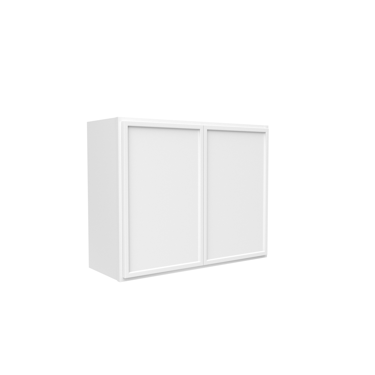 Slim Shaker Oatmeal - 30 Inch Height Double Door Wall Cabinet - 30" Width x 24" Height x 12" Depth