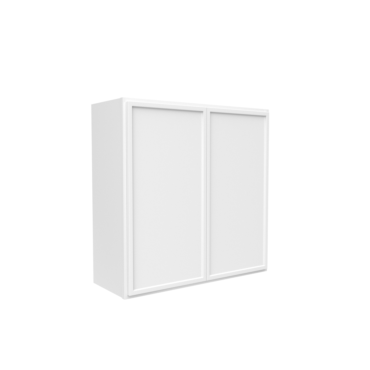 Slim Shaker Oatmeal - 30 Inch Height Double Door Wall Cabinet - 30" Width x 30" Height x 12" Depth