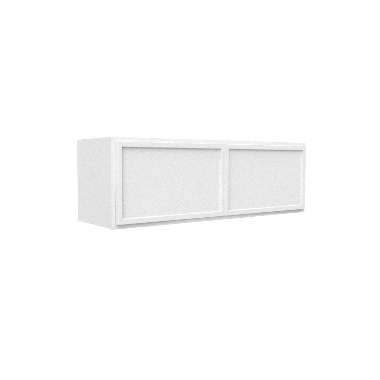 Slim Shaker Oatmeal - 36 Inch Height Double Door Wall Cabinet - 36" Width x 12" Height x 12" Depth
