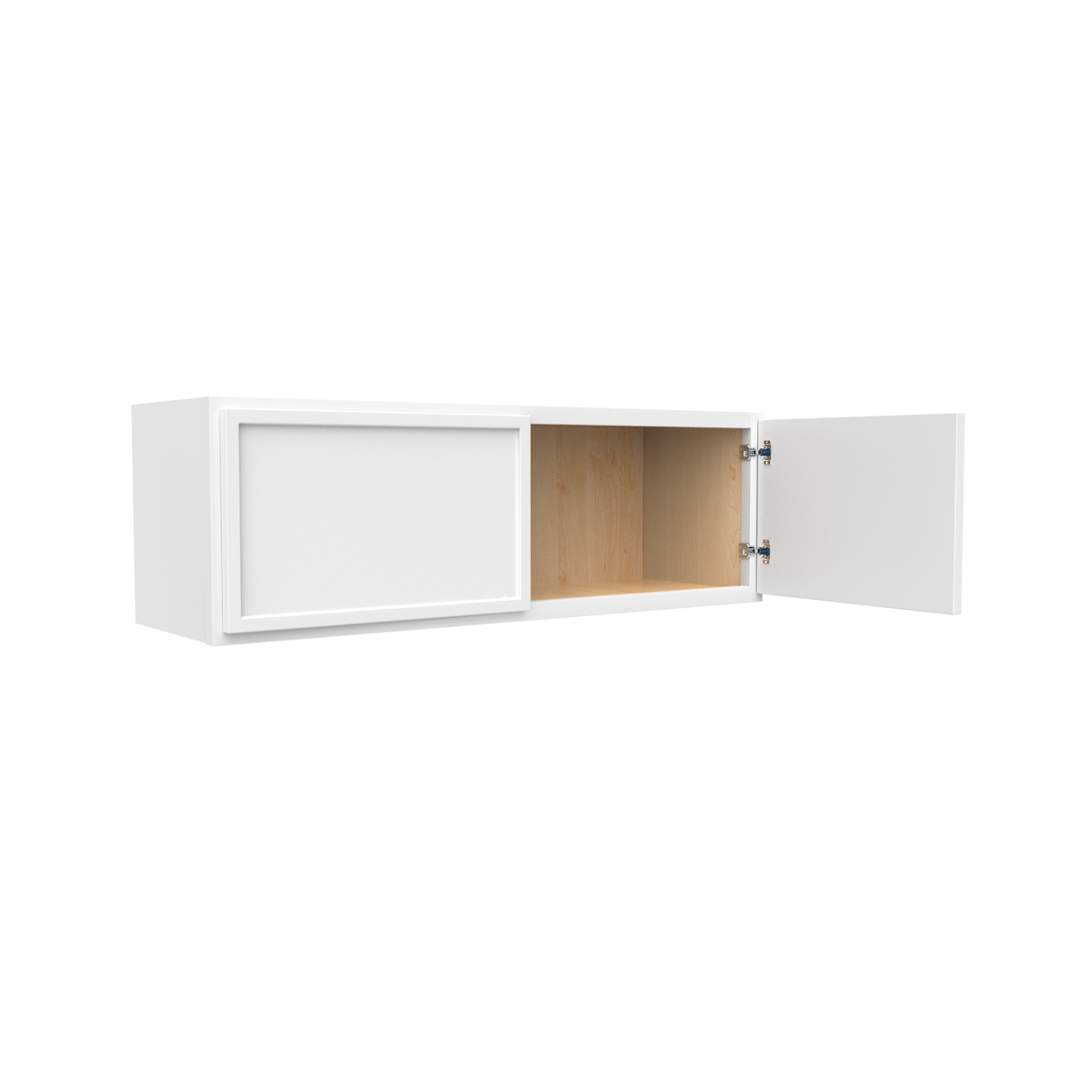 Slim Shaker Oatmeal - 36 Inch Height Double Door Wall Cabinet - 36" Width x 12" Height x 12" Depth