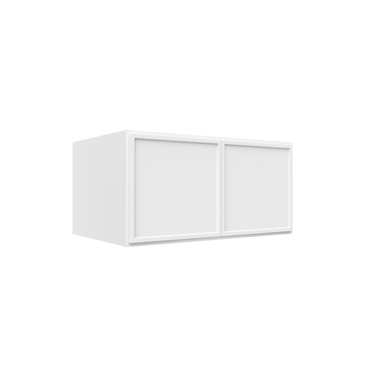 Slim Shaker Oatmeal - 36 Inch Deep Double Door Wall Cabinet - 36" Width x 18" Height x 24" Depth