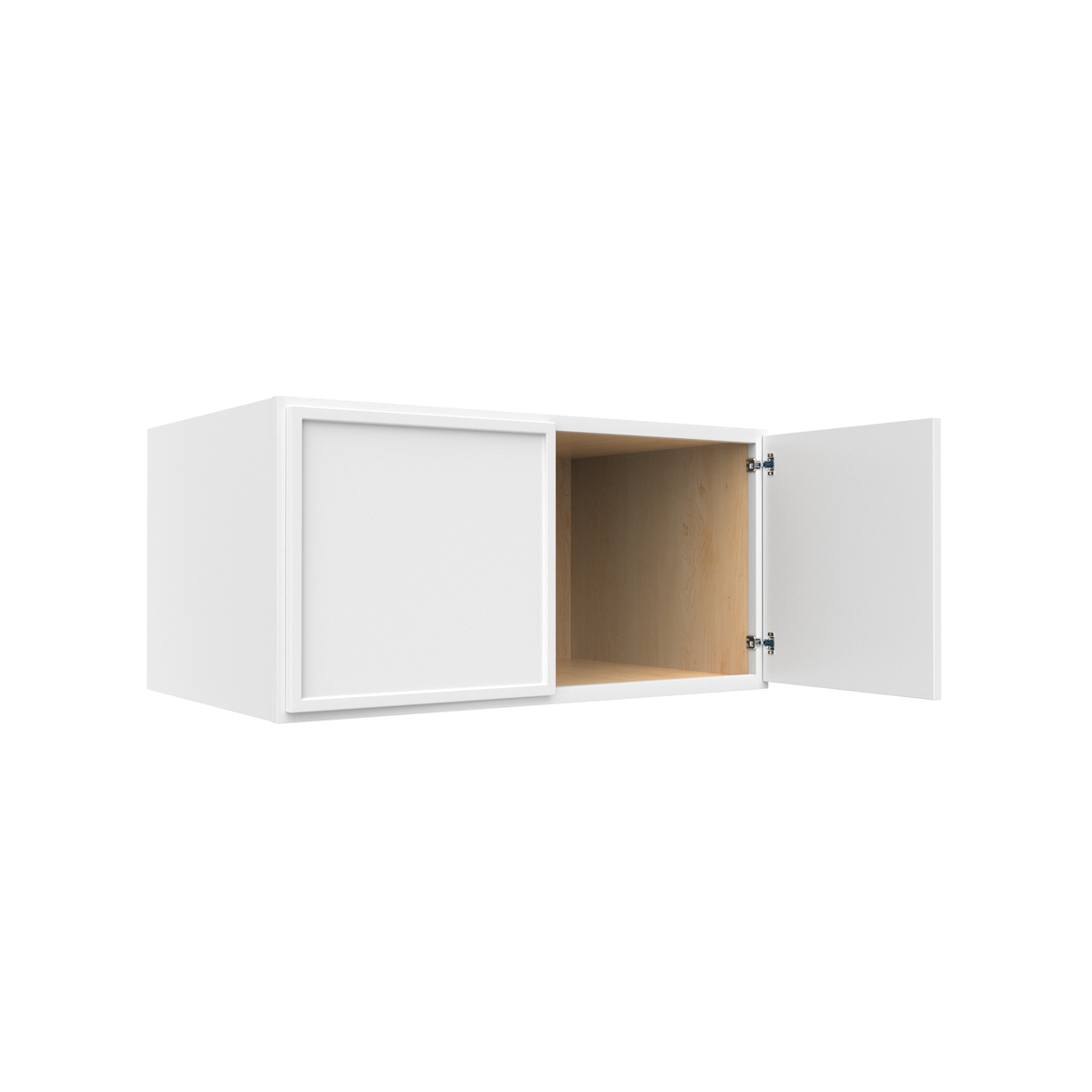 Slim Shaker Oatmeal - 36 Inch Deep Double Door Wall Cabinet - 36" Width x 18" Height x 24" Depth
